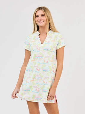 FINAL SALE - Montauk Dress | Cabana Paradise velvet feel