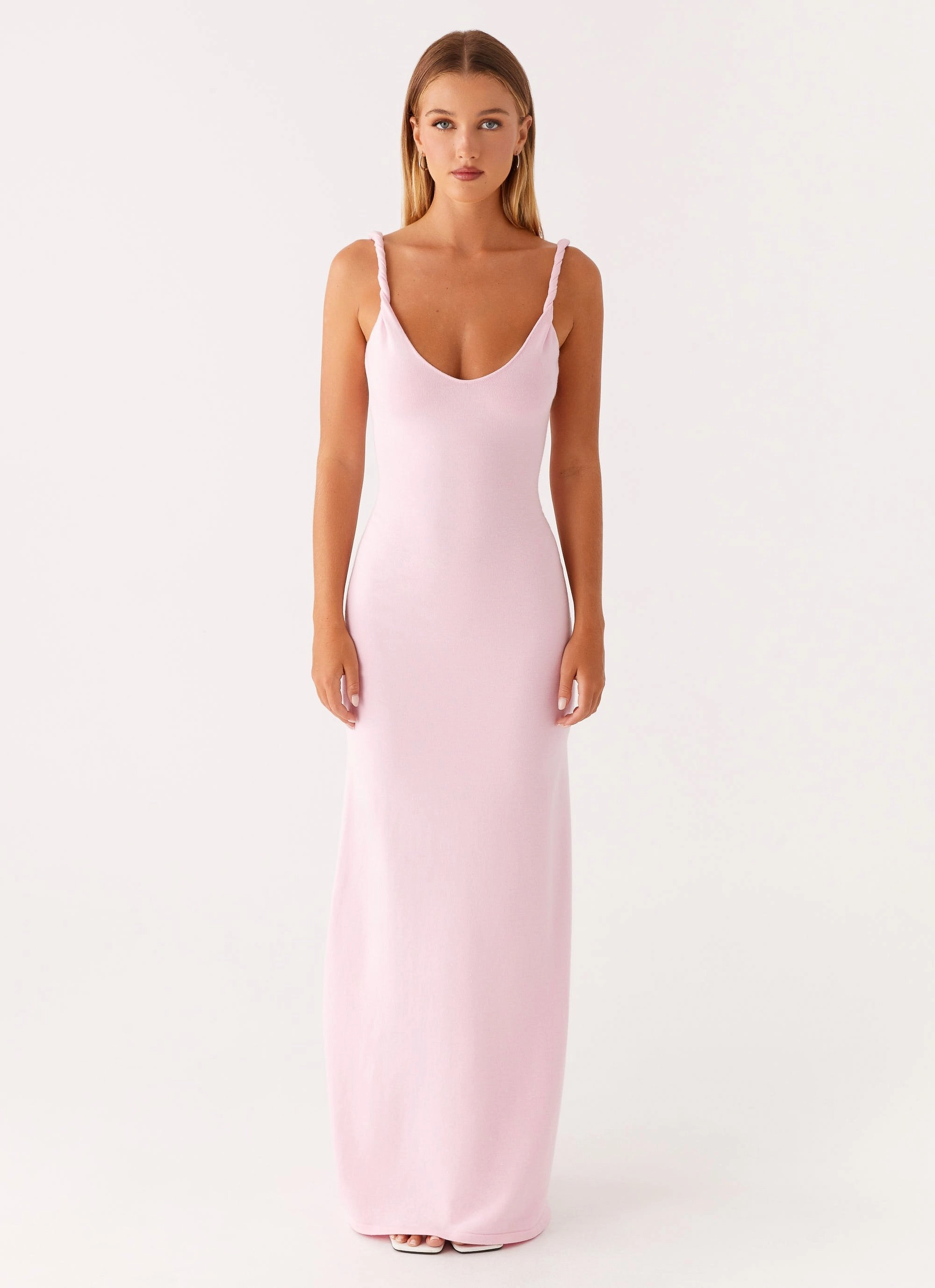 Fall Silhouette Timeless Comfort Wear Anastasia Maxi Dress - Pink