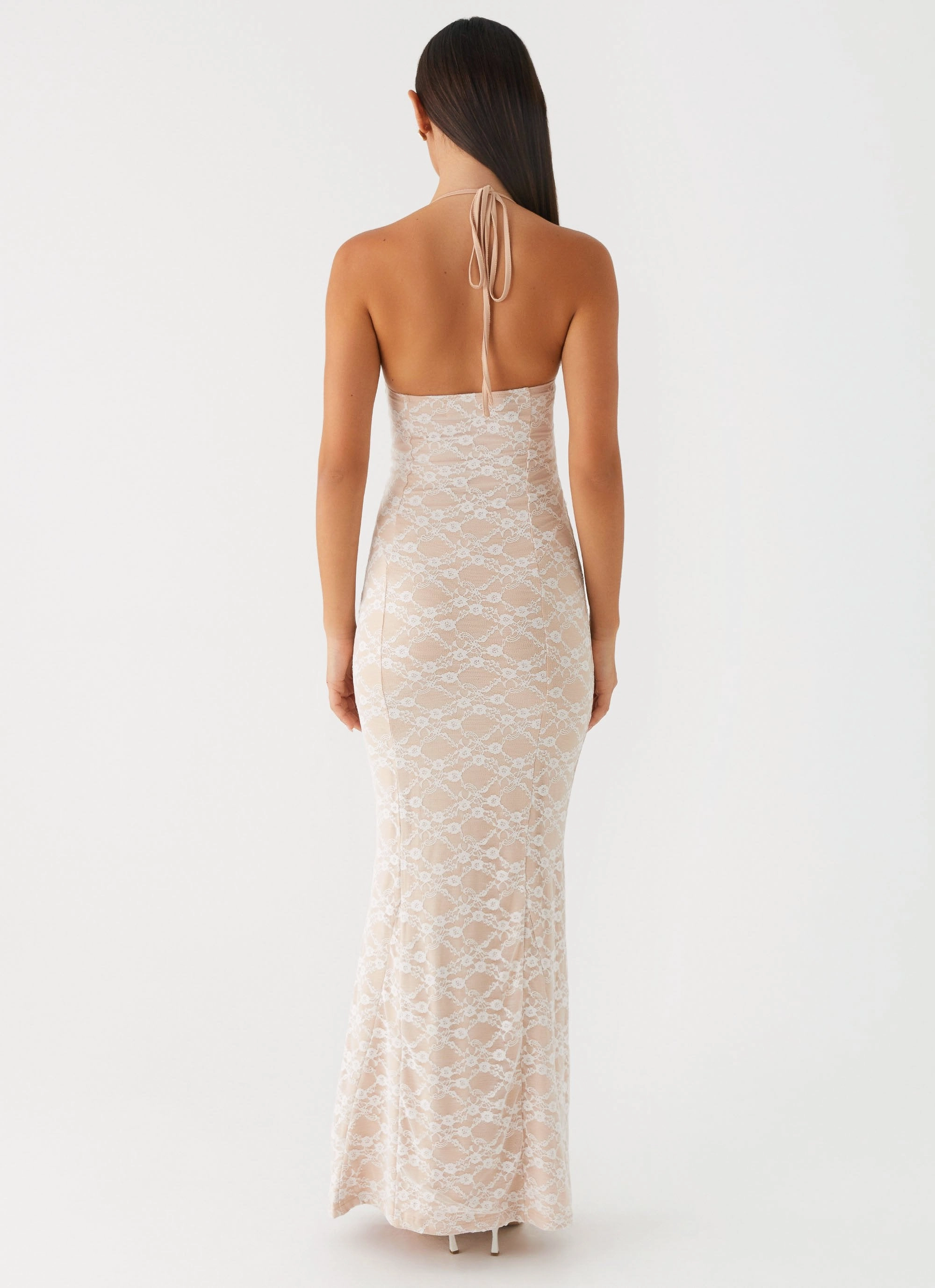Jolina Lace Maxi Dress - White Chill Lines Hand-Wash