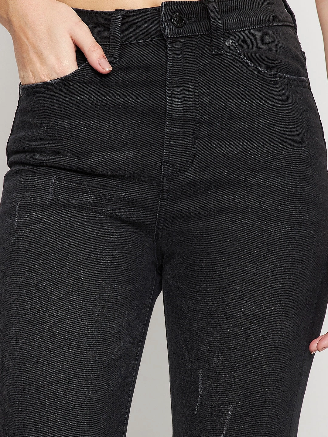 Madame Black Denim Classic Wear Morning Stroll Staple Piece