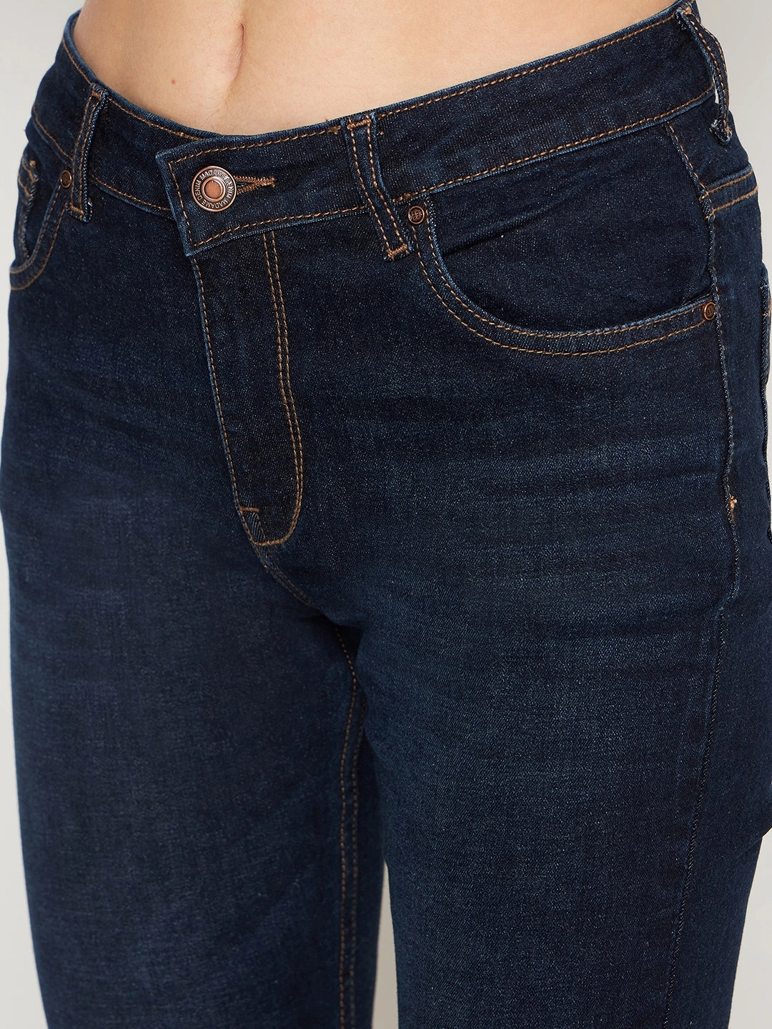 Madame Carbonblue Straight Fit Denim Urban Explorer Picnic Style