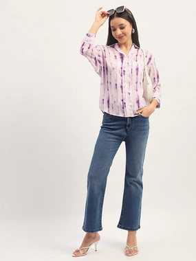 Straight Leg Design Madame Dark Blue Straight Fit Cotton Denim