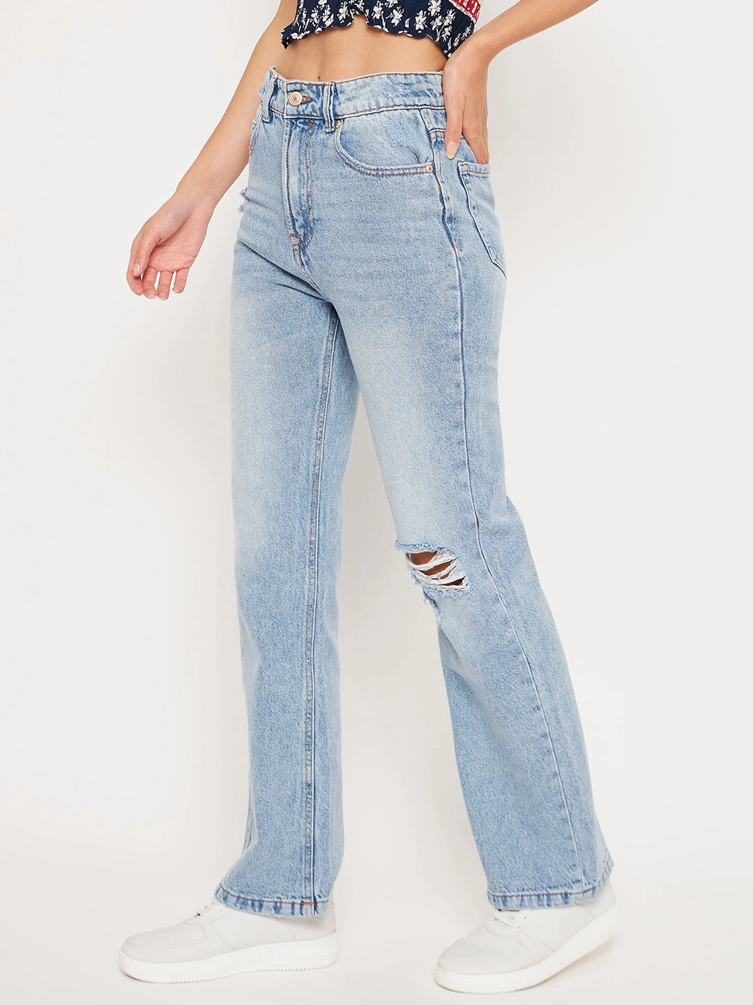 Stylish Vibrant Madame Iceblue Denim