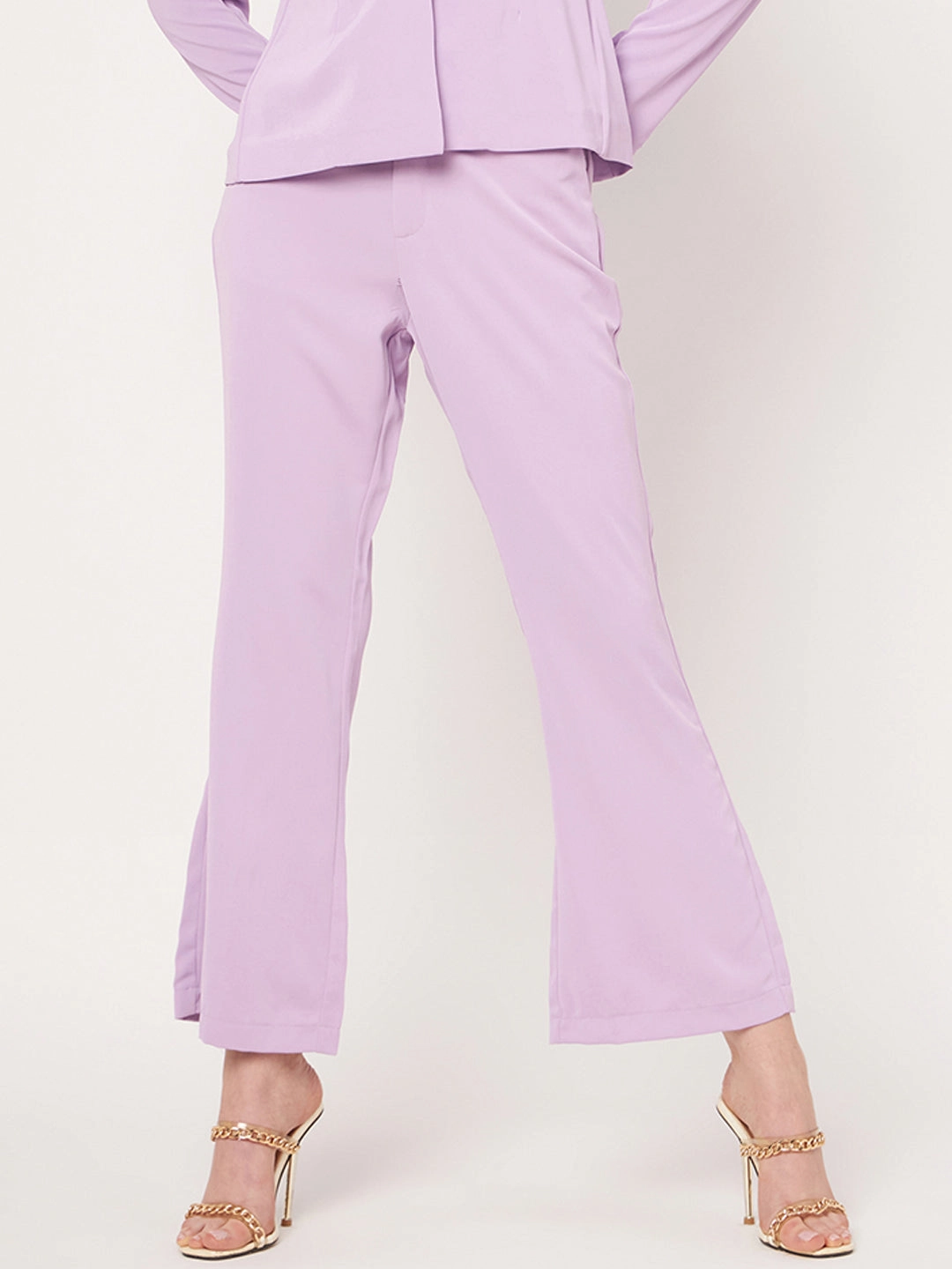 Work Comfort Hip Friendly Pockets Madame Lavender Bootcut Trousers