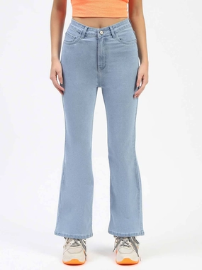 Vintage Wash Universal Look Madame Light Blue Flared Jeans