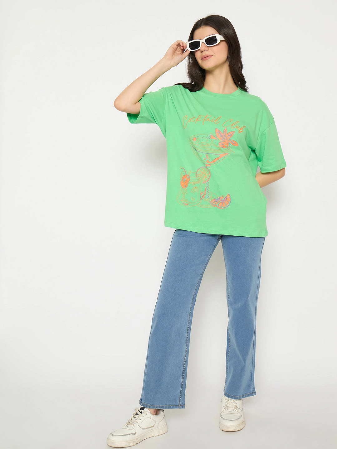 Madame Light Blue Straight Fit Denim Jeans Unisex Friendly