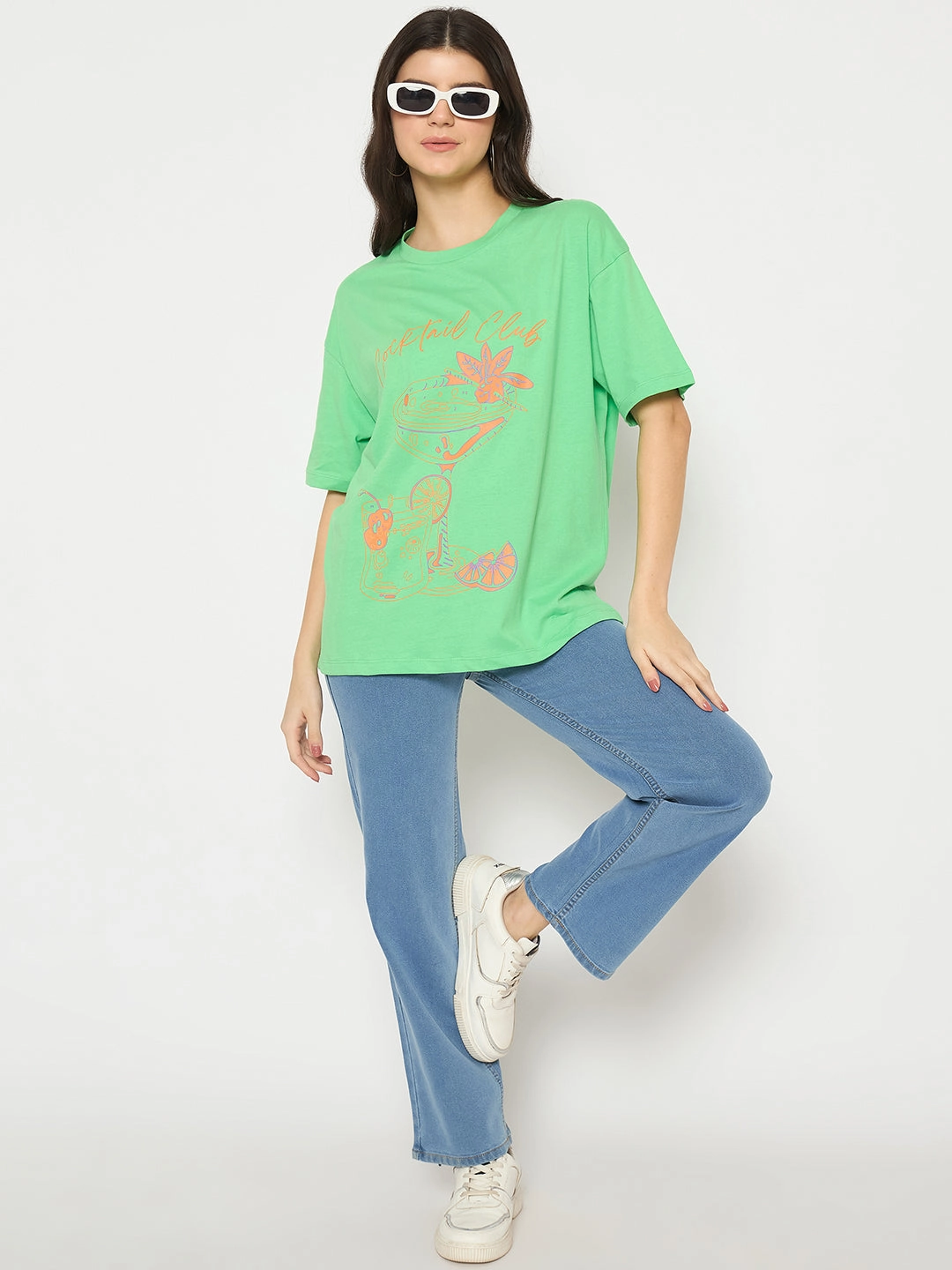 quick dry Madame Light Blue Straight Fit Denim Jeans