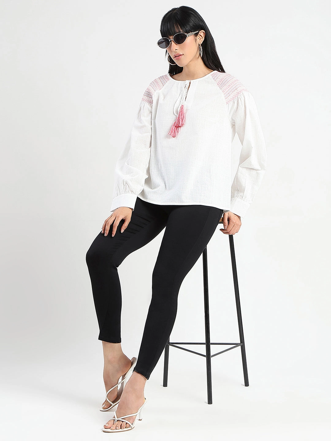 Essential Wear Madame Skinny Fit Black Cotton Blend Jeans