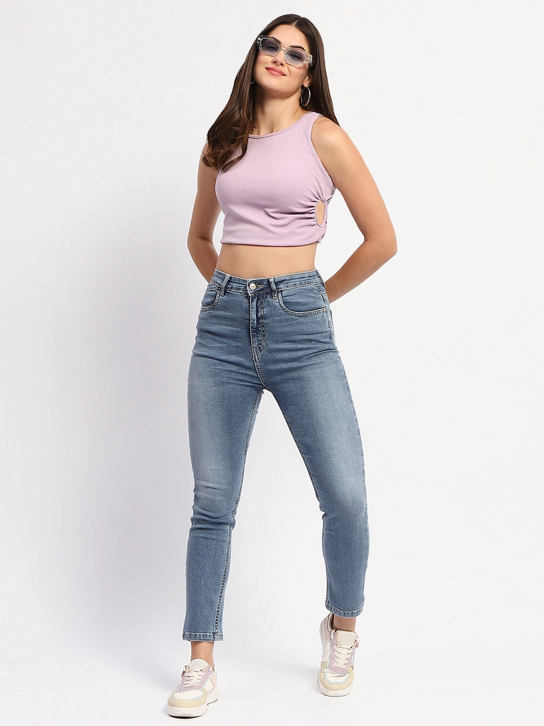 Soft Road Trip Youth Style Madame Straight Fit Light Blue Denim