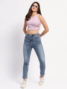 Soft Road Trip Youth Style Madame Straight Fit Light Blue Denim