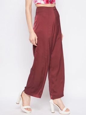 Madame Wine Trouser Flexible Seam Classic Fit