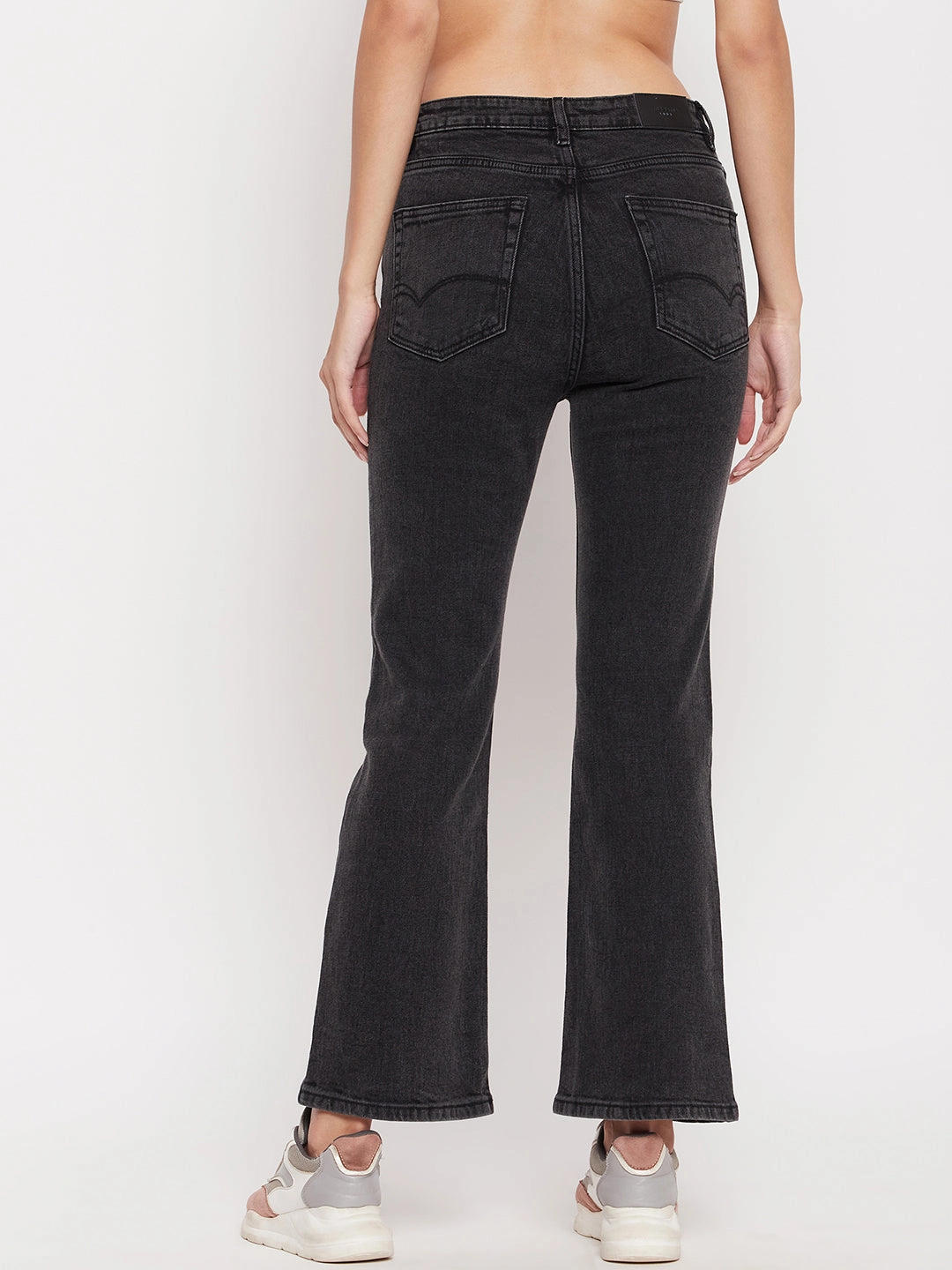 Madame Women Solid Black Jeans Timeless Fit