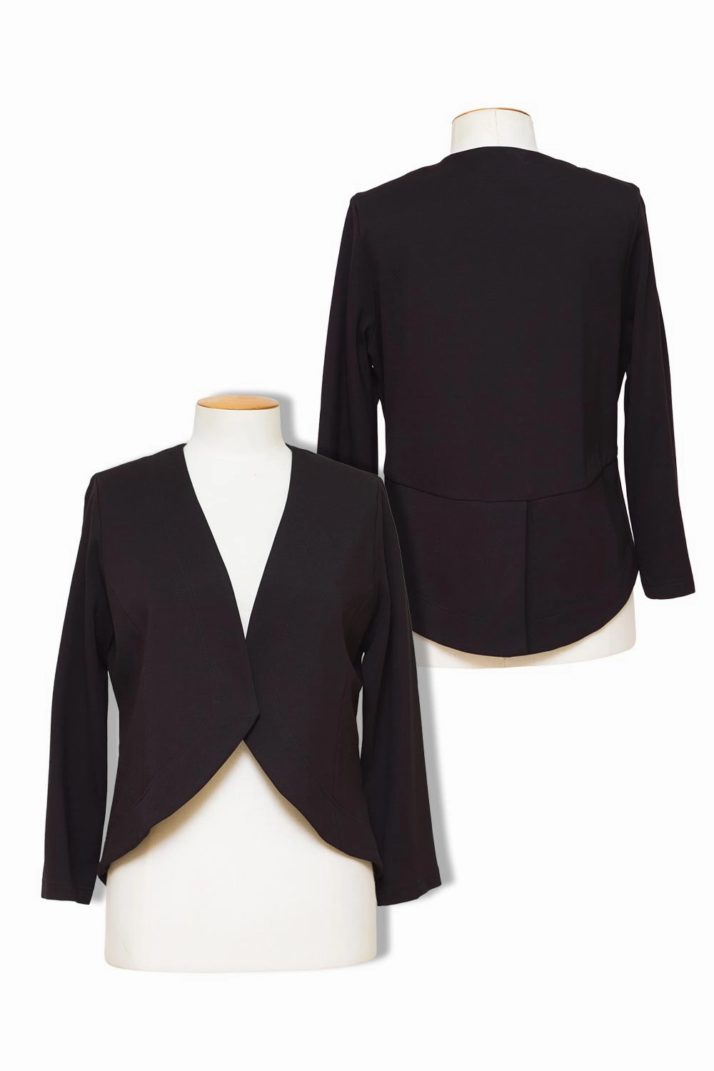 Tailored Cut Style Flat Lock Stitching Magazine - J2023a Ponti Caitlyn Jacket Exclusive