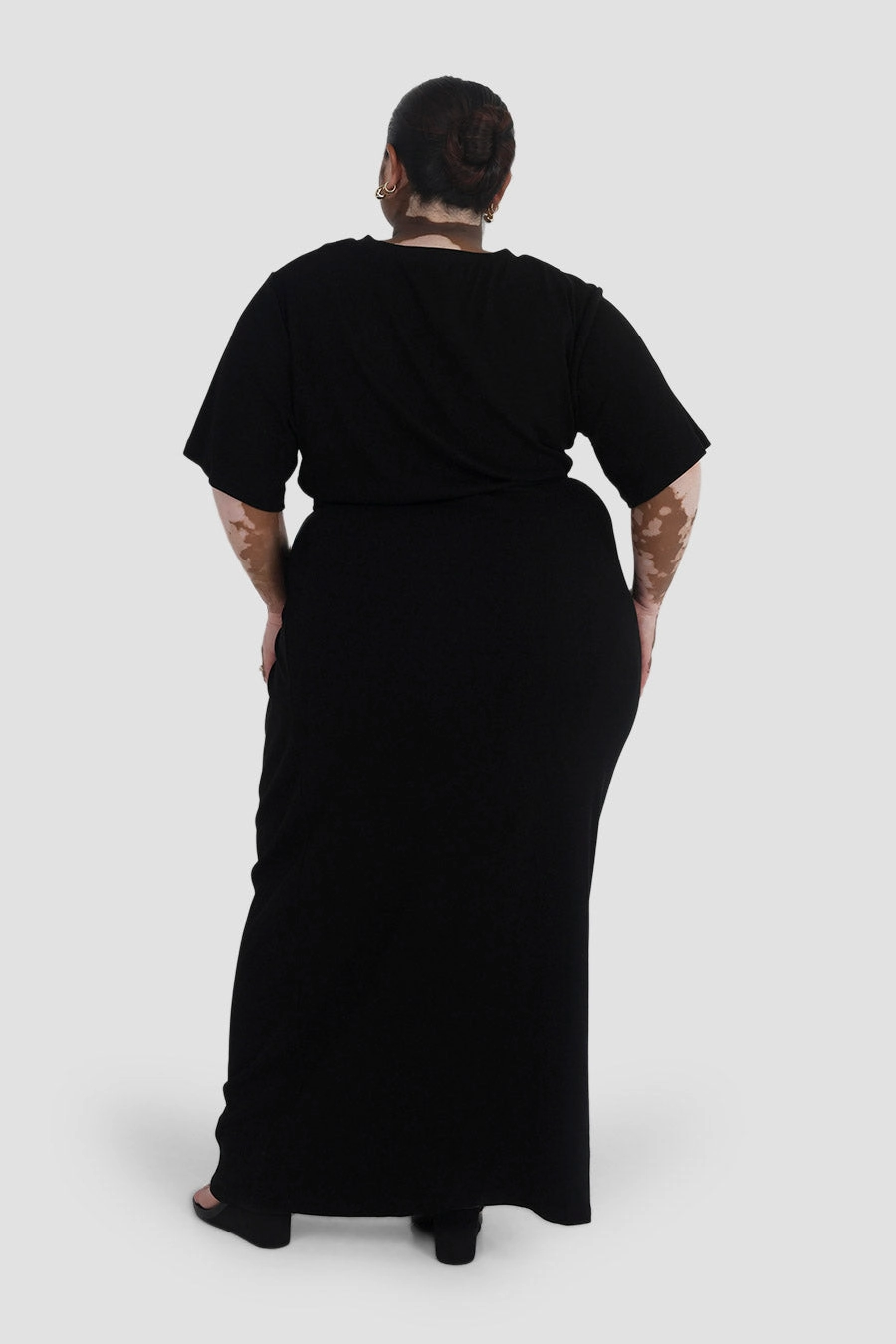 MARNIE RIB DRESS BLACK Vibrant Style