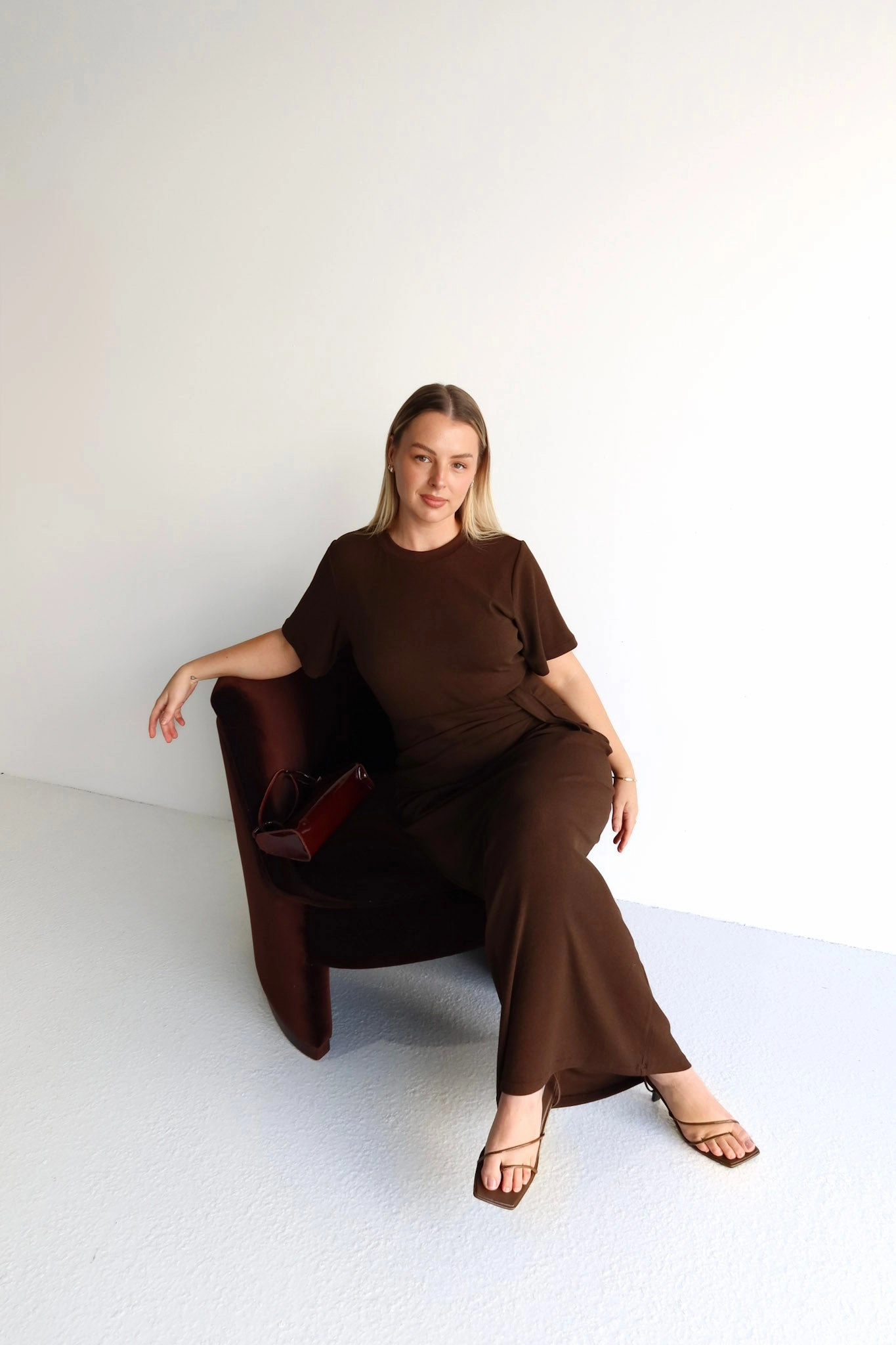 MARNIE RIB DRESS ESPRESSO Family Warm Clean Edge