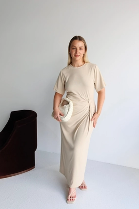 Trend Movement MARNIE RIB DRESS VANILLA