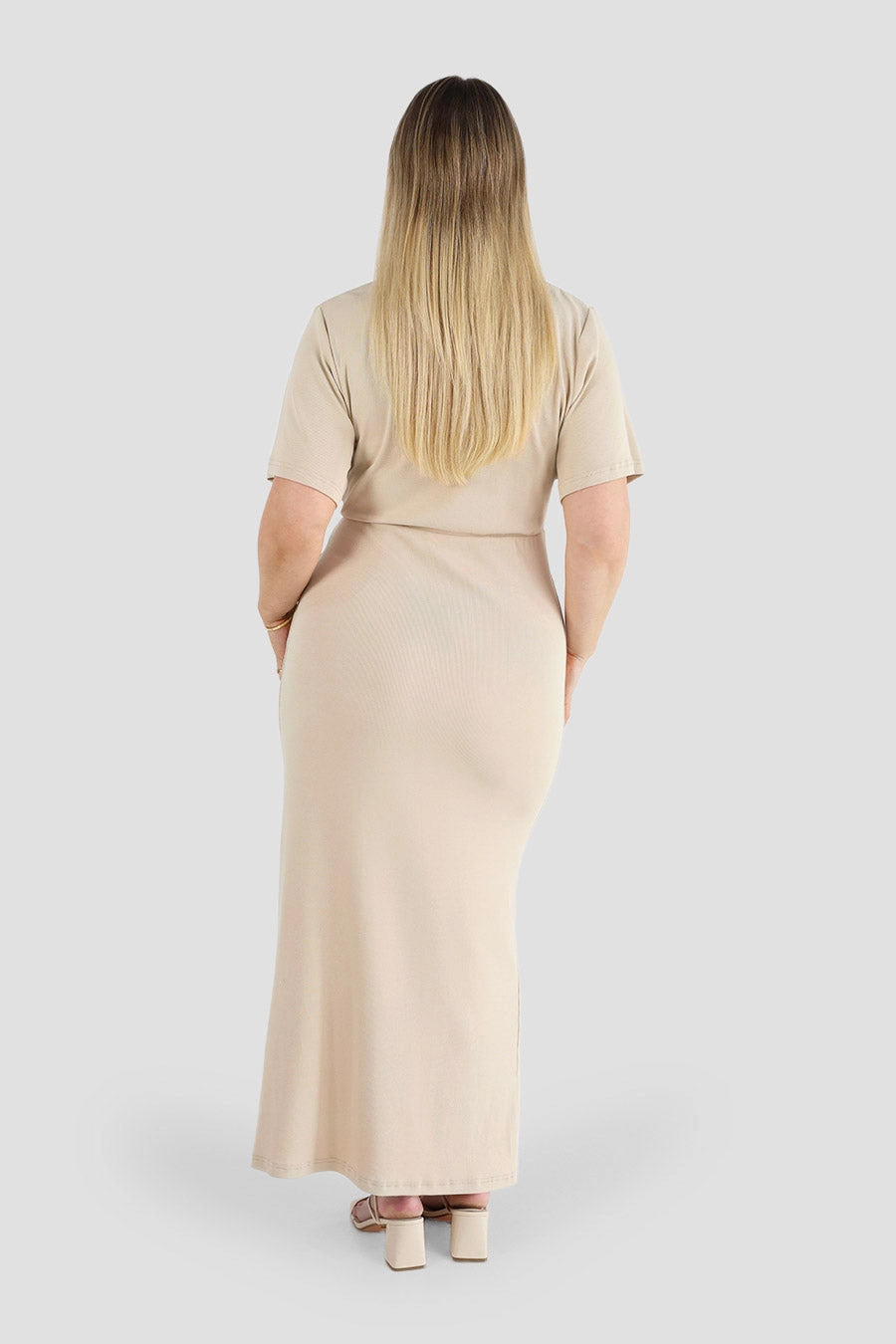 MARNIE RIB DRESS VANILLA Dressy Yet Comfortable