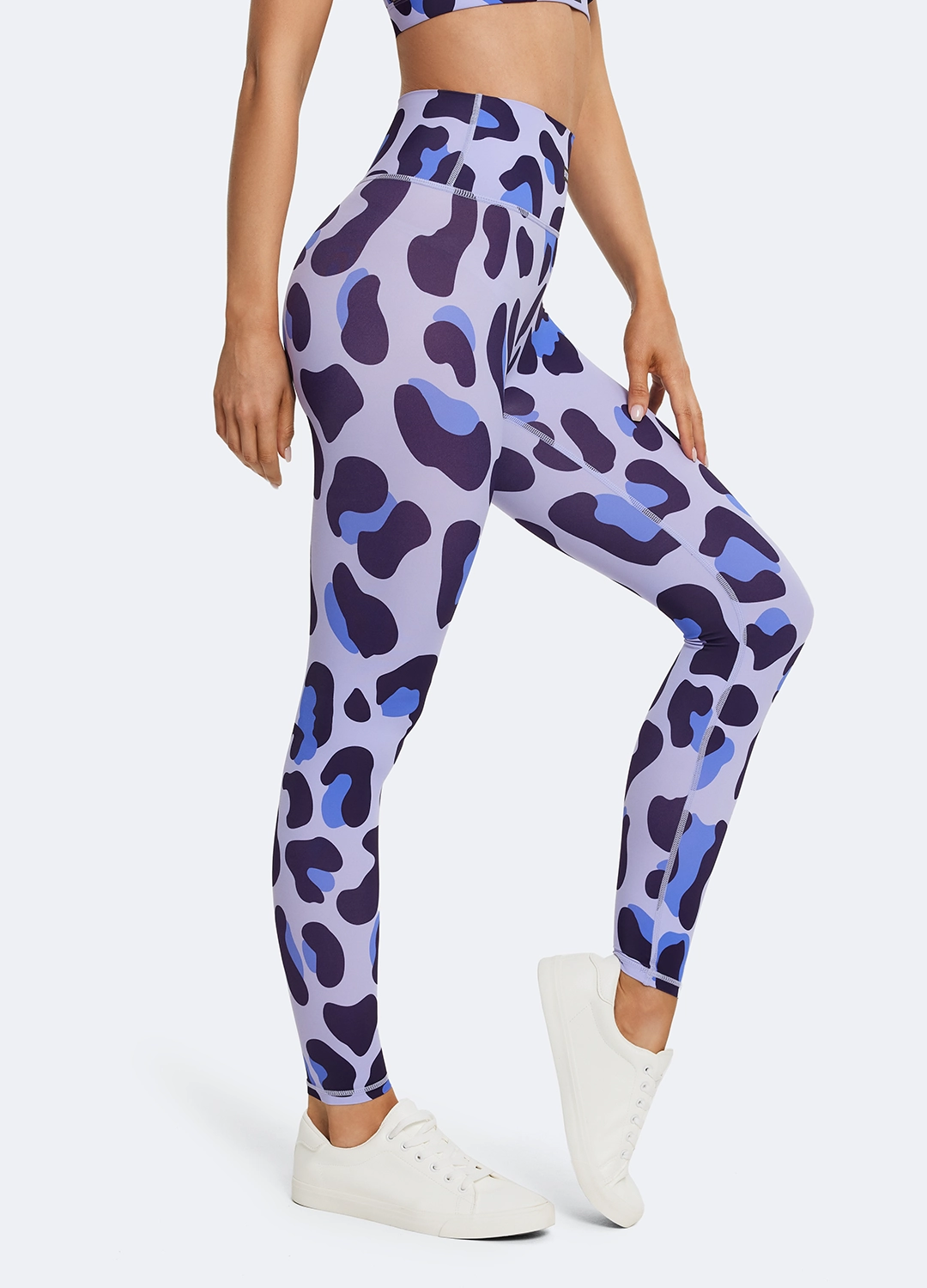 High-Waisted Leopard Leggings High Elasticity