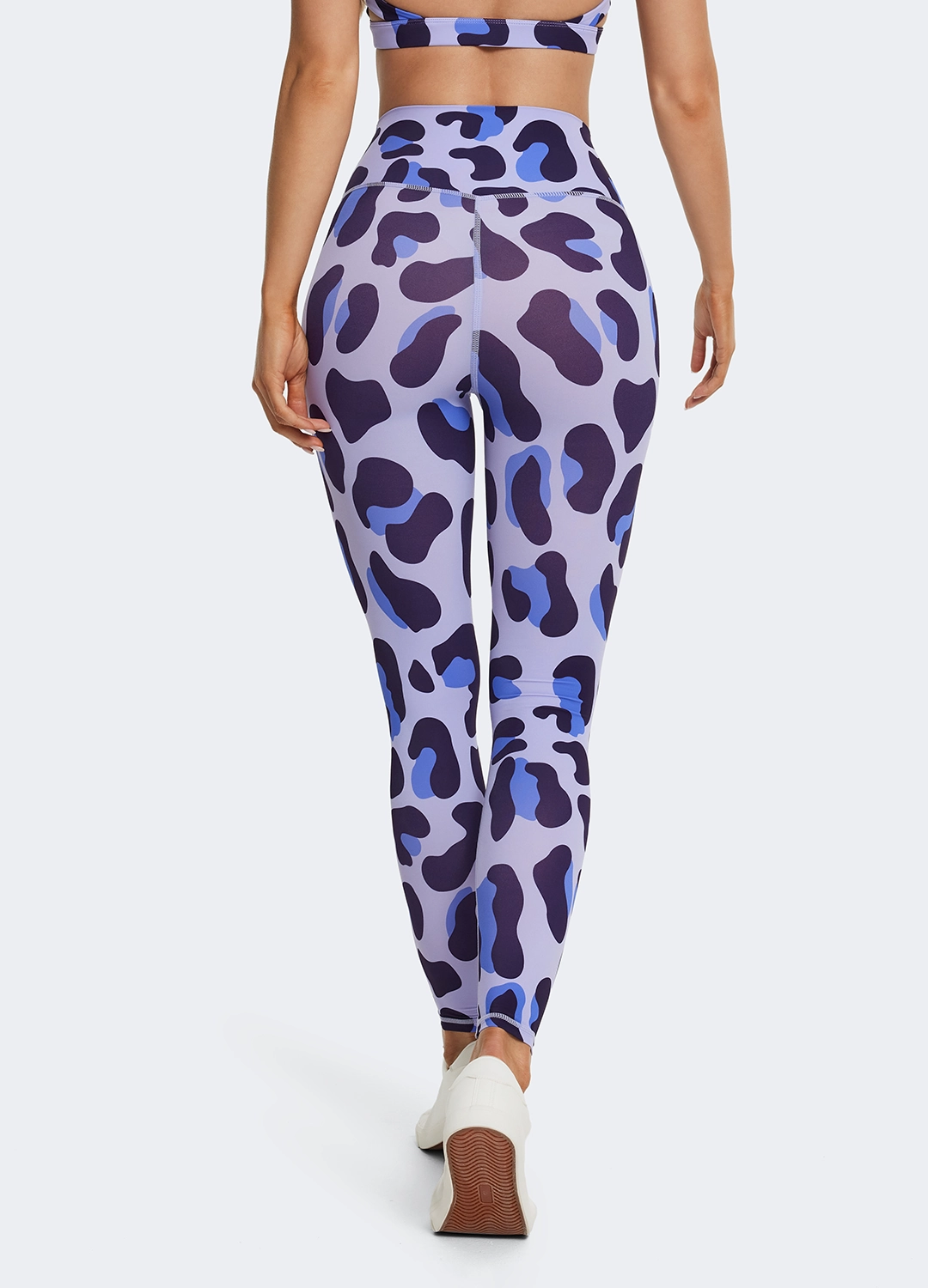 High-Waisted Leopard Leggings Outdoor Lover Home Lounge Petite Size Four Way