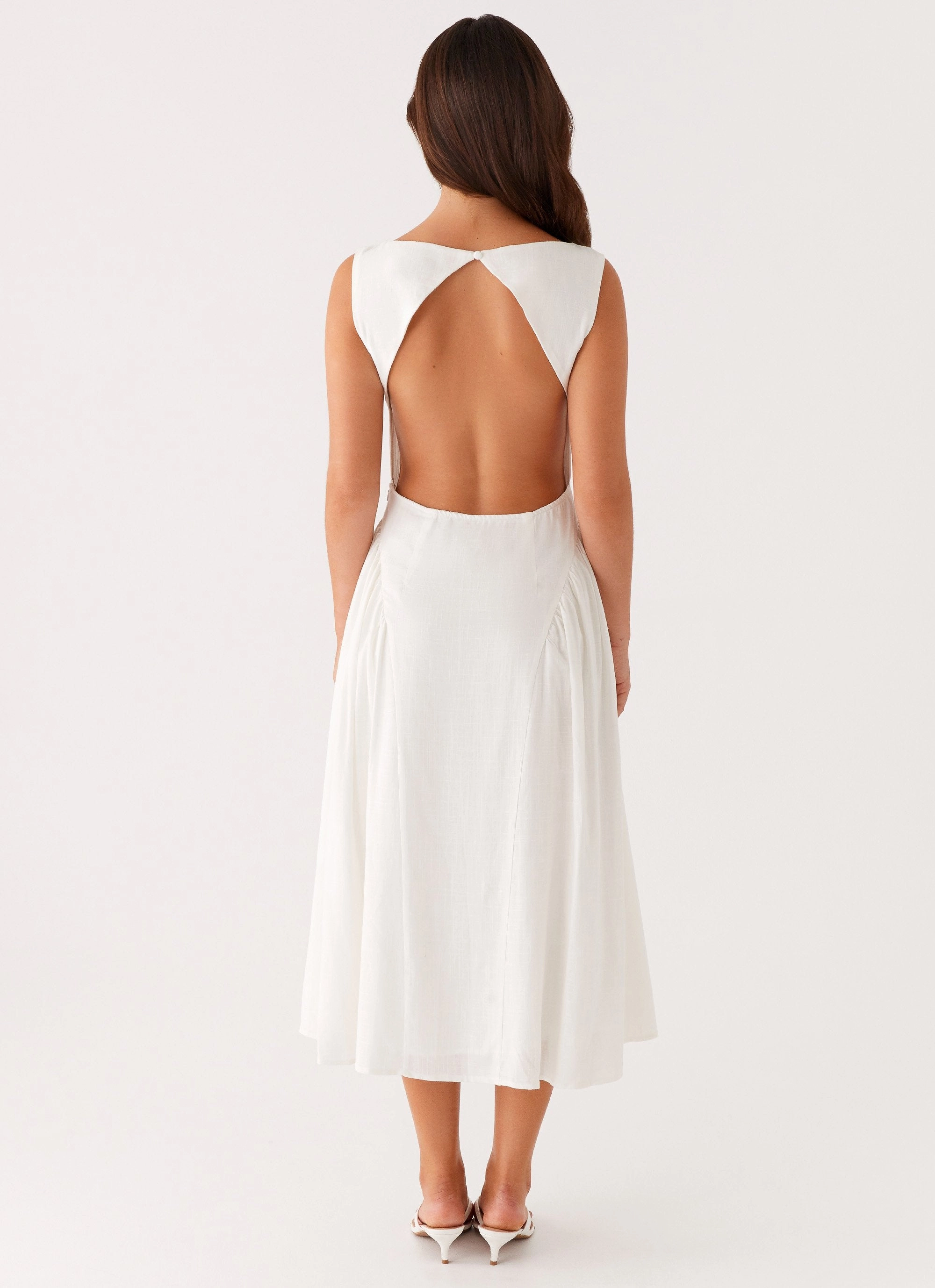 EcoFriendlyDye Maylah Midi Dress - White