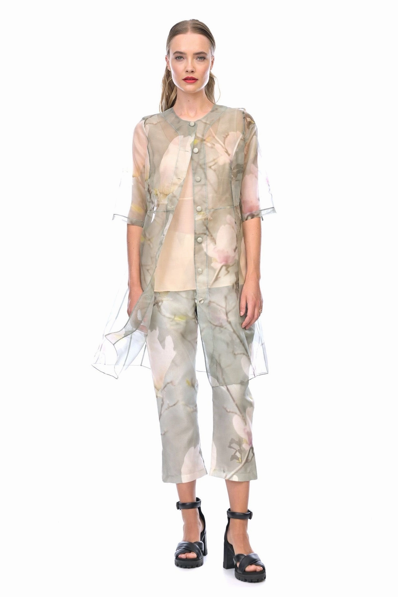 High Collar Options All Day Comfort Design Megan Salmon - M5120 Magnolia Noble Coat