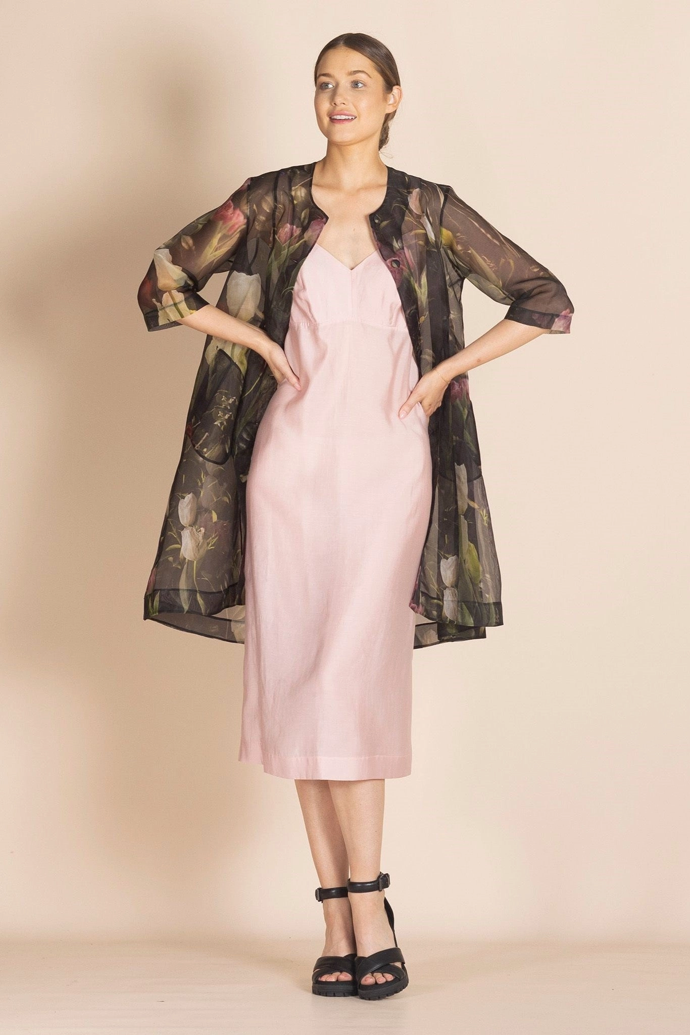 Megan Salmon - M5327 Tulips Giselle Coat Winter Layering Piece Multi Purpose Loops