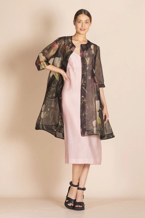 Vegan Safe Megan Salmon - M5327 Tulips Giselle Coat