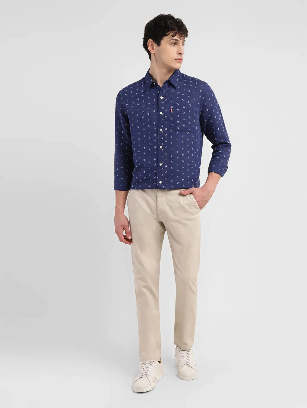 Commuter Ready No Fuss Fit Men's 511 Beige Slim Fit Chinos