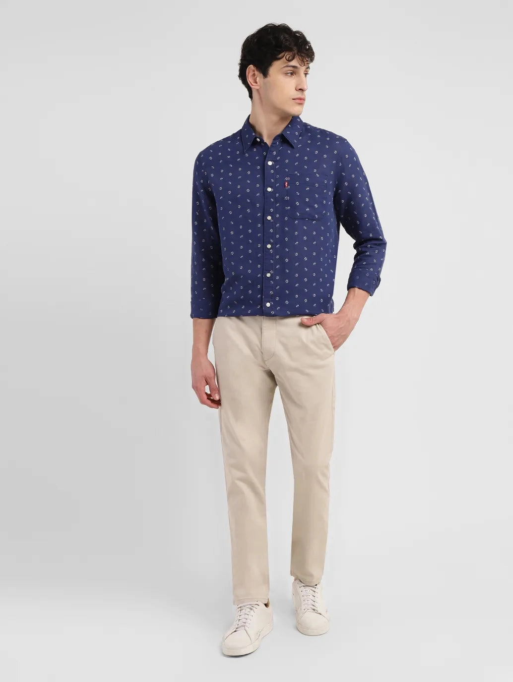 Men's 511 Beige Slim Fit Chinos High Mobility Soft Design