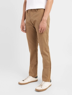 Comfortable Movement Men's 511 Brown Slim Fit Chinos