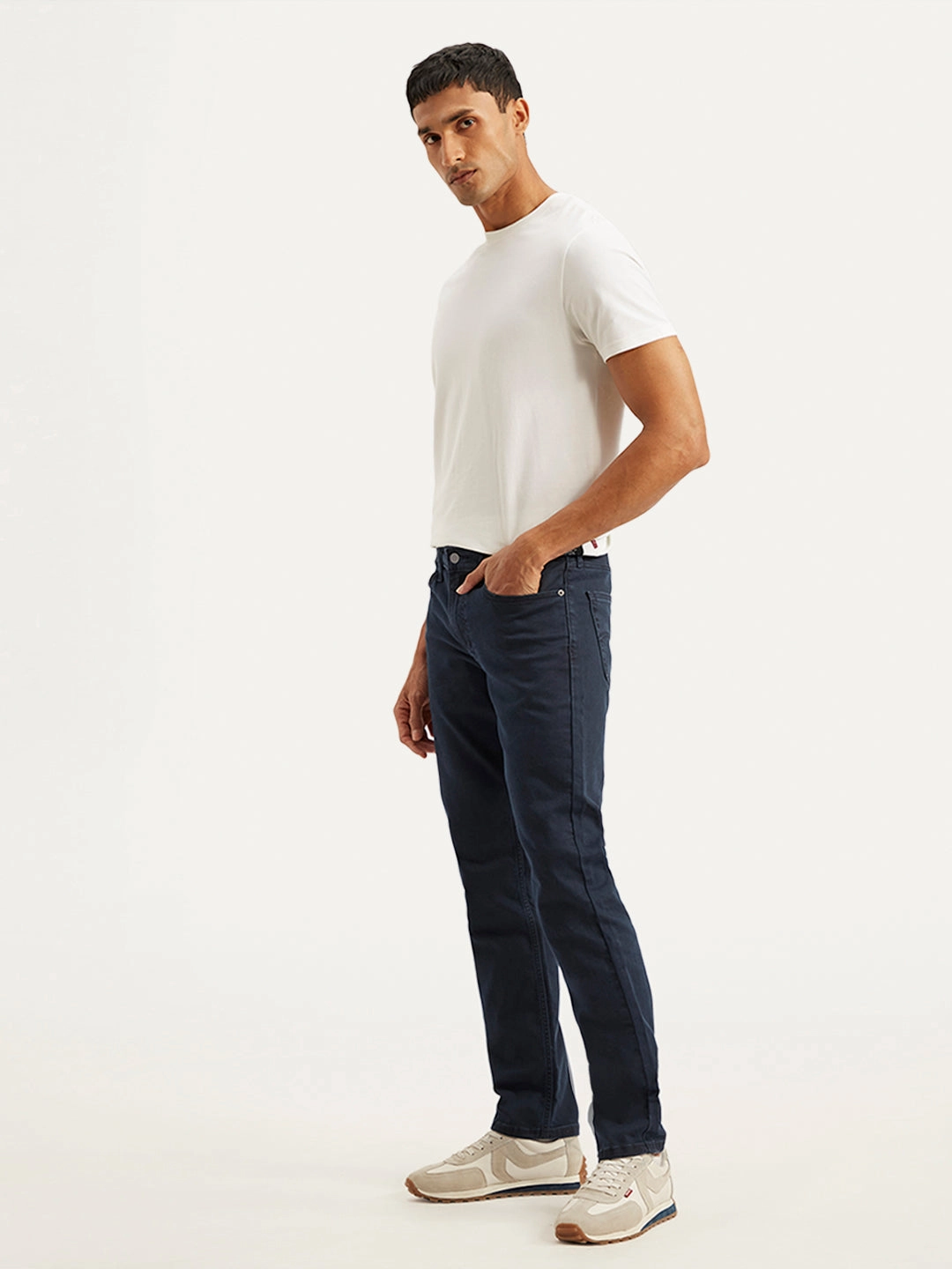 Family Style Slim Men's 511 Dark Blue Slim Fit Mid Rise Jeans