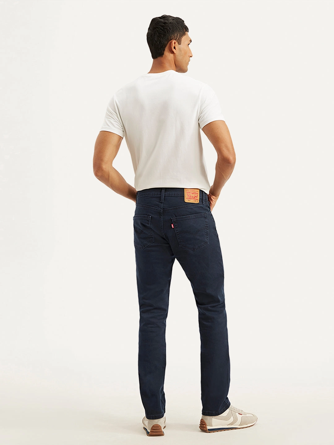 Clean Shape Men's 511 Dark Blue Slim Fit Mid Rise Jeans