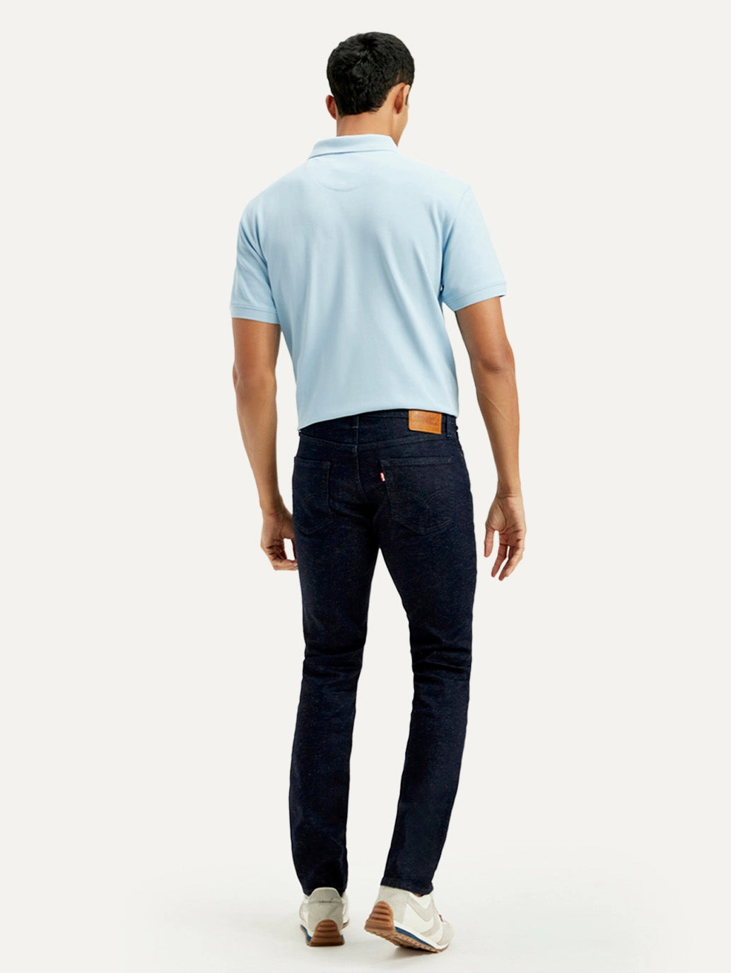 Anti Fade Technology Men's 511 Dark Blue Slim Fit Mid Rise Linen Jeans