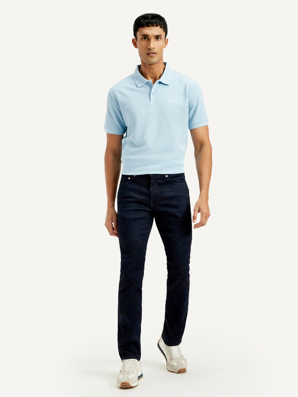 All-Purpose Use Men's 511 Dark Blue Slim Fit Mid Rise Linen Jeans