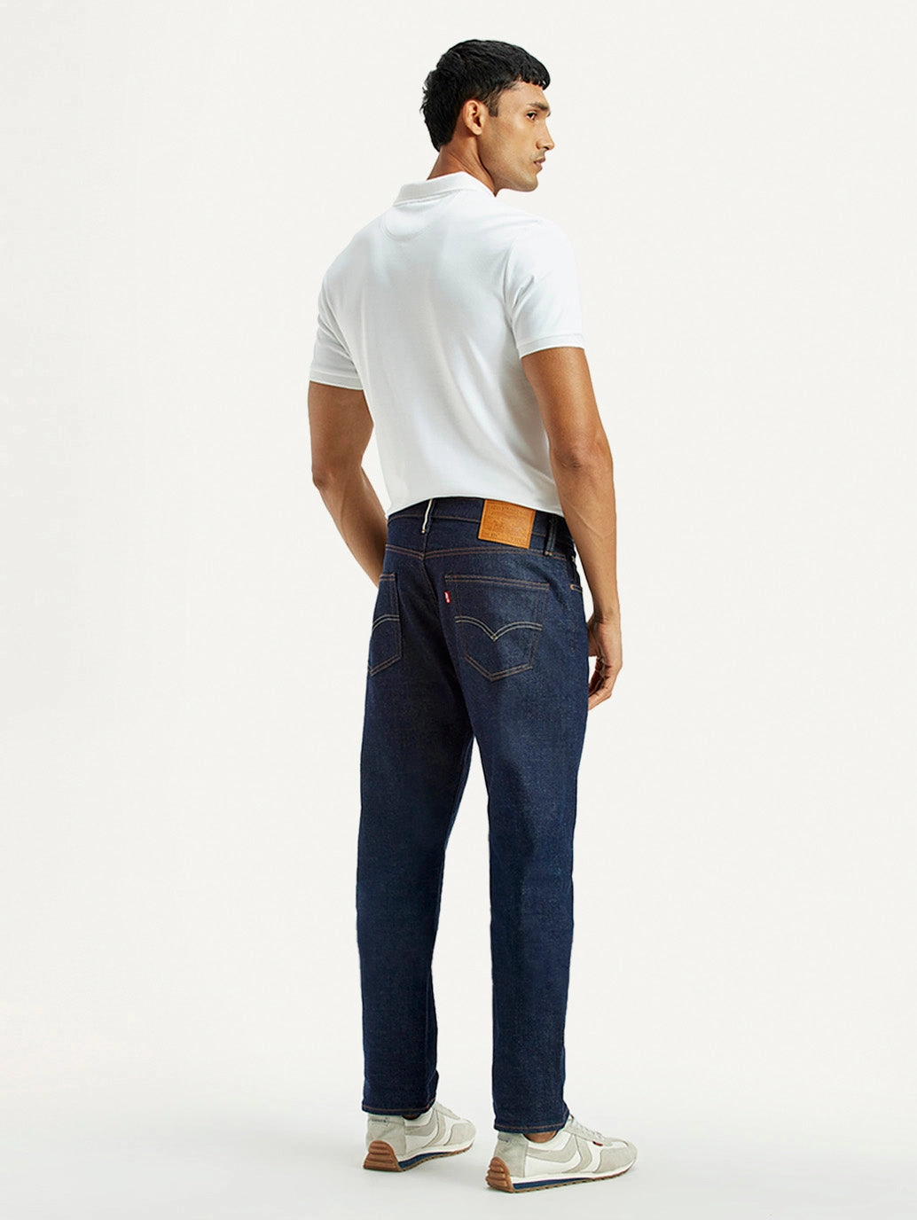 Men's 511 Dark Indigo Slim Fit Mid Rise Selvedge Jeans Non Irritating Inner Lining