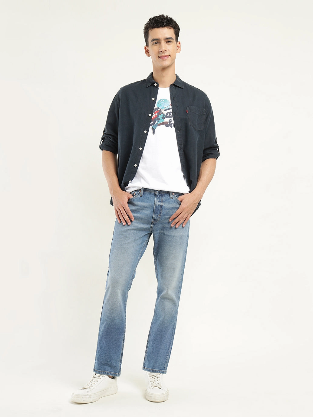 Men's 511 Indigo Slim Fit Mid Rise Jeans Nature Lover Shopping Day Everyday