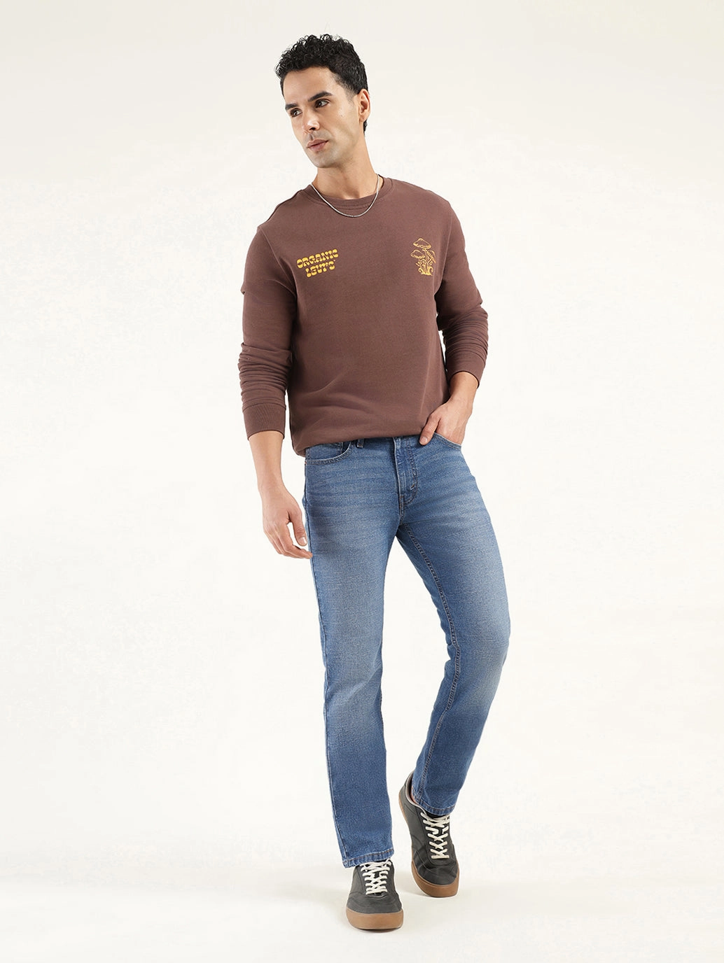 Men's 511 Indigo Slim Fit Mid Rise Jeans Smooth Style