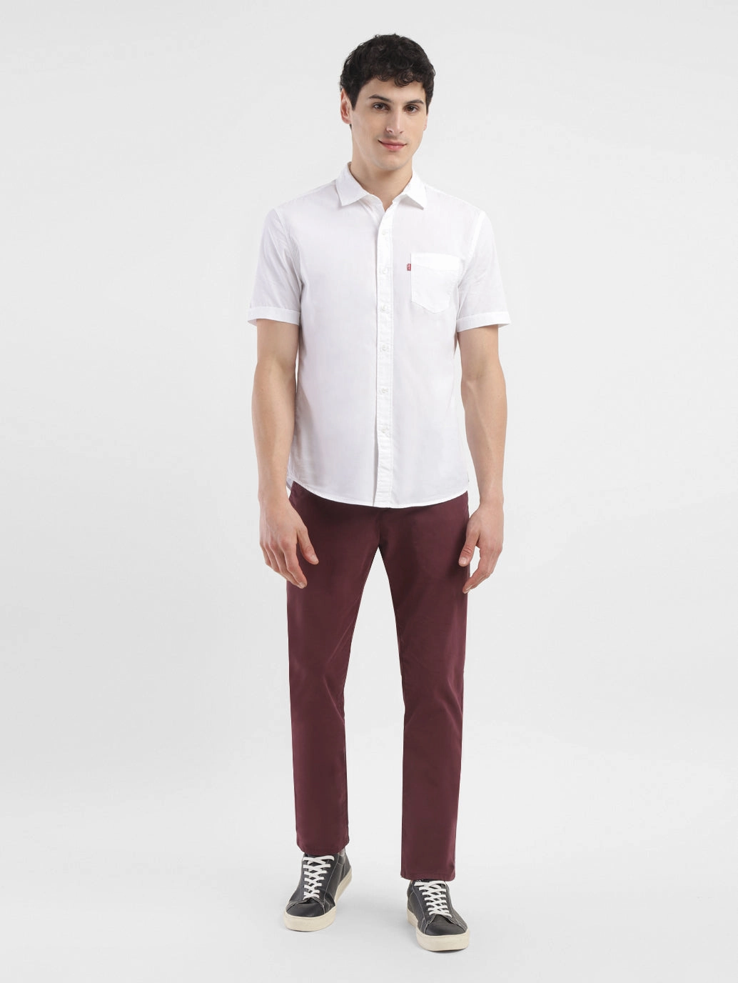 Comfort Style Relaxed fit wear Men's 511 Maroon Slim Fit Chinos
