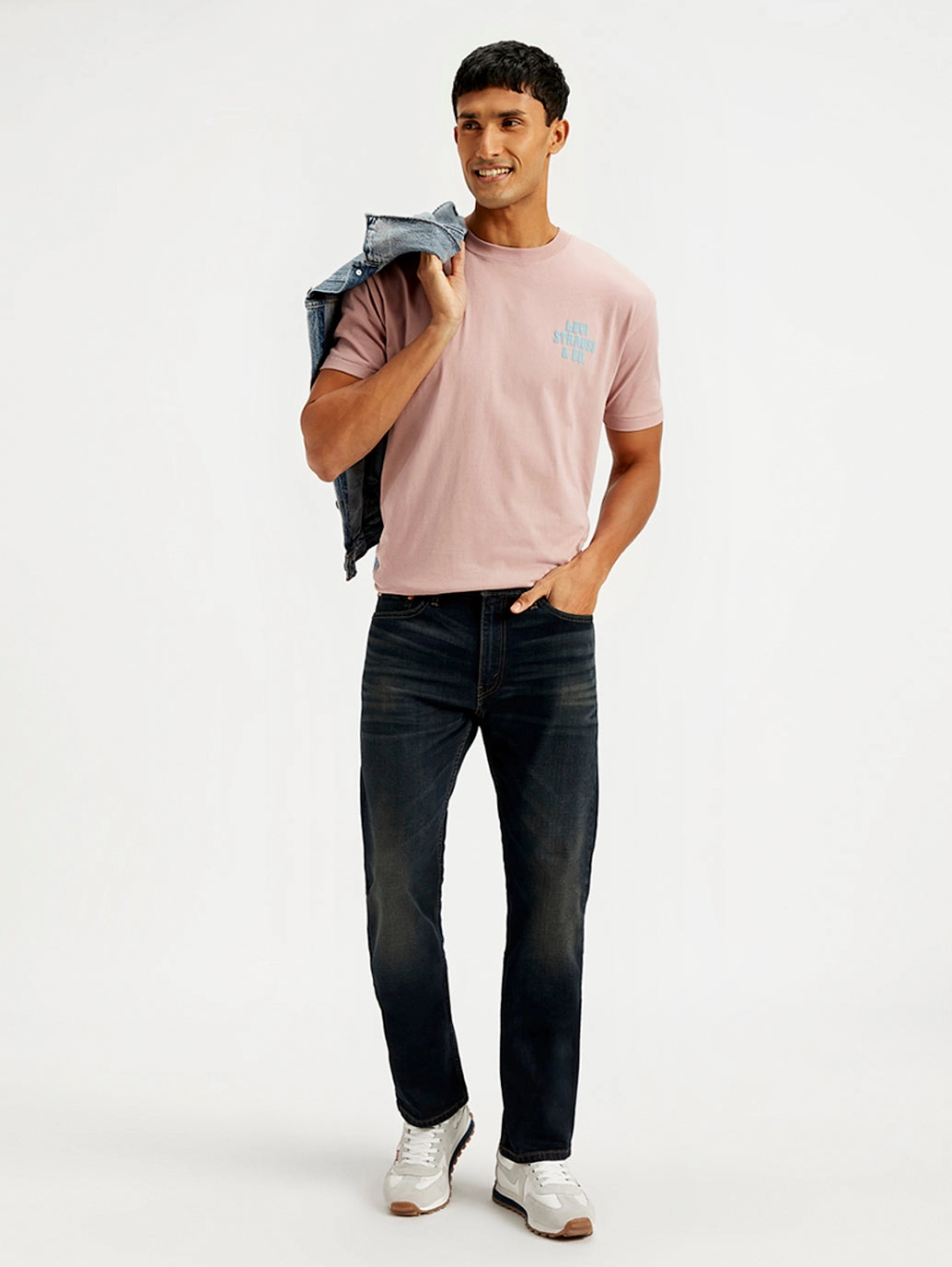 Men's 511 Navy Blue Slim Fit Mid Rise Jeans Modern Minimalist Creative Look Home Comfort Home Comfort Autumn Days Elegant