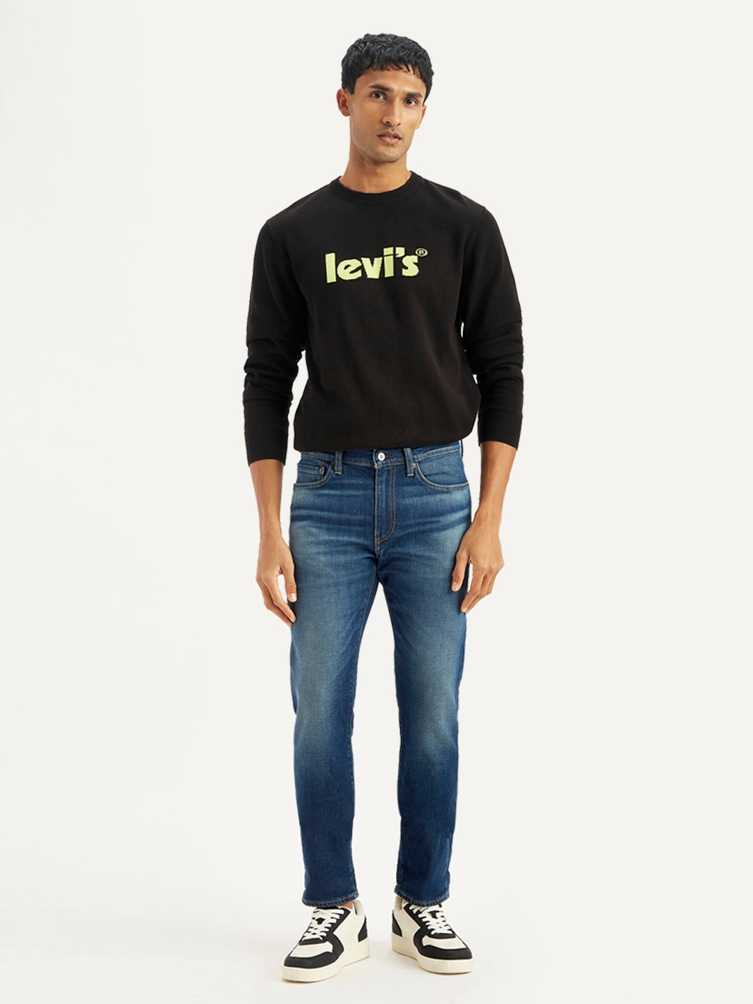 Fashion Comfort Men's 511 Navy Blue Slim Fit Mid Rise Jeans