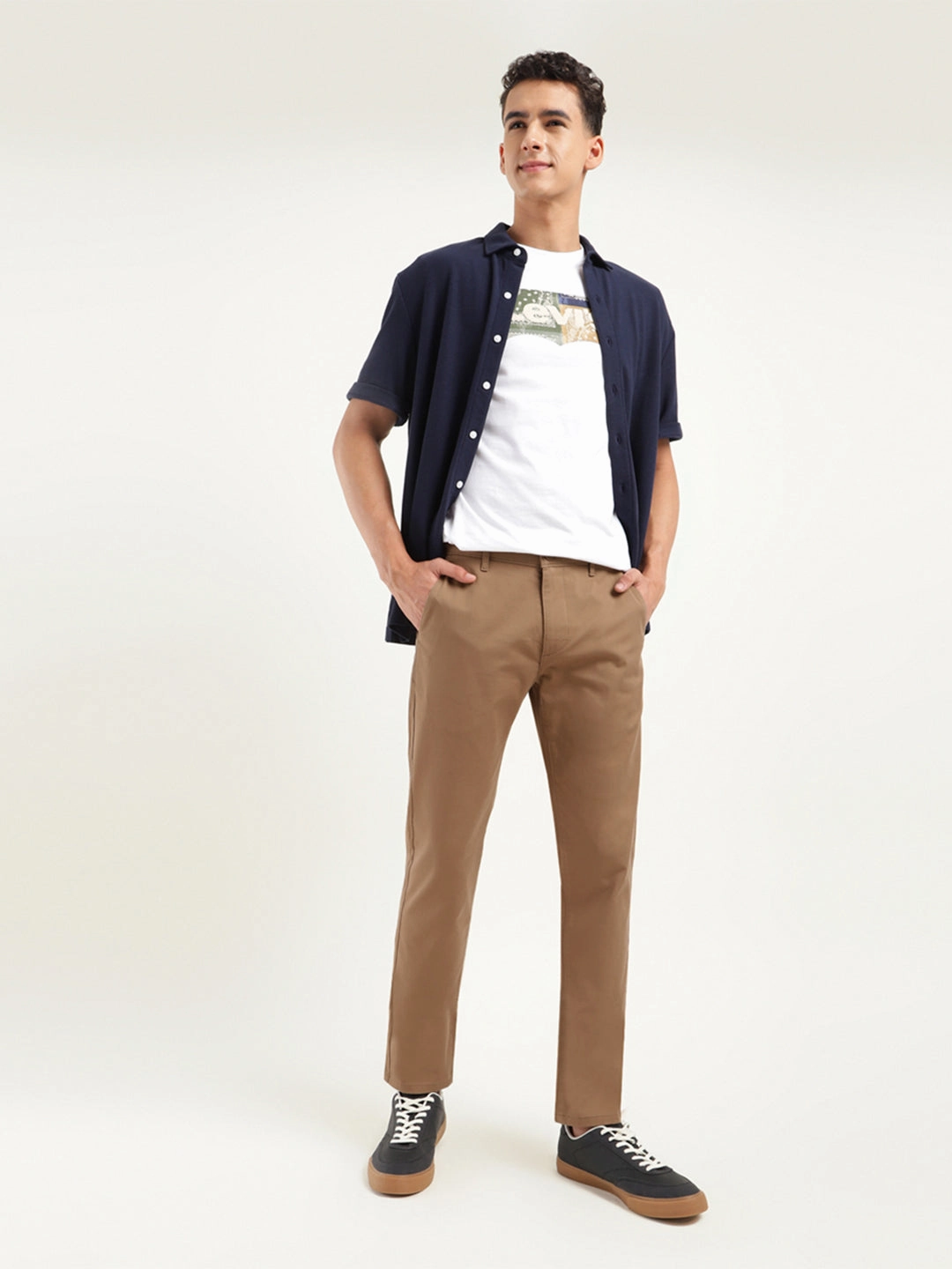 Men's 511 Slim Fit Brown Chinos Casual Look