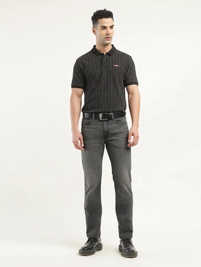 Universal Fit Design Mid Rise Fit Men's 512 Black Slim Tapered Fit Mid Rise Jeans