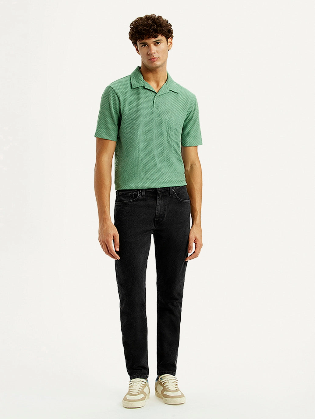 Men's 512 Black Slim Tapered Fit Mid Rise Jeans Easy Essentials