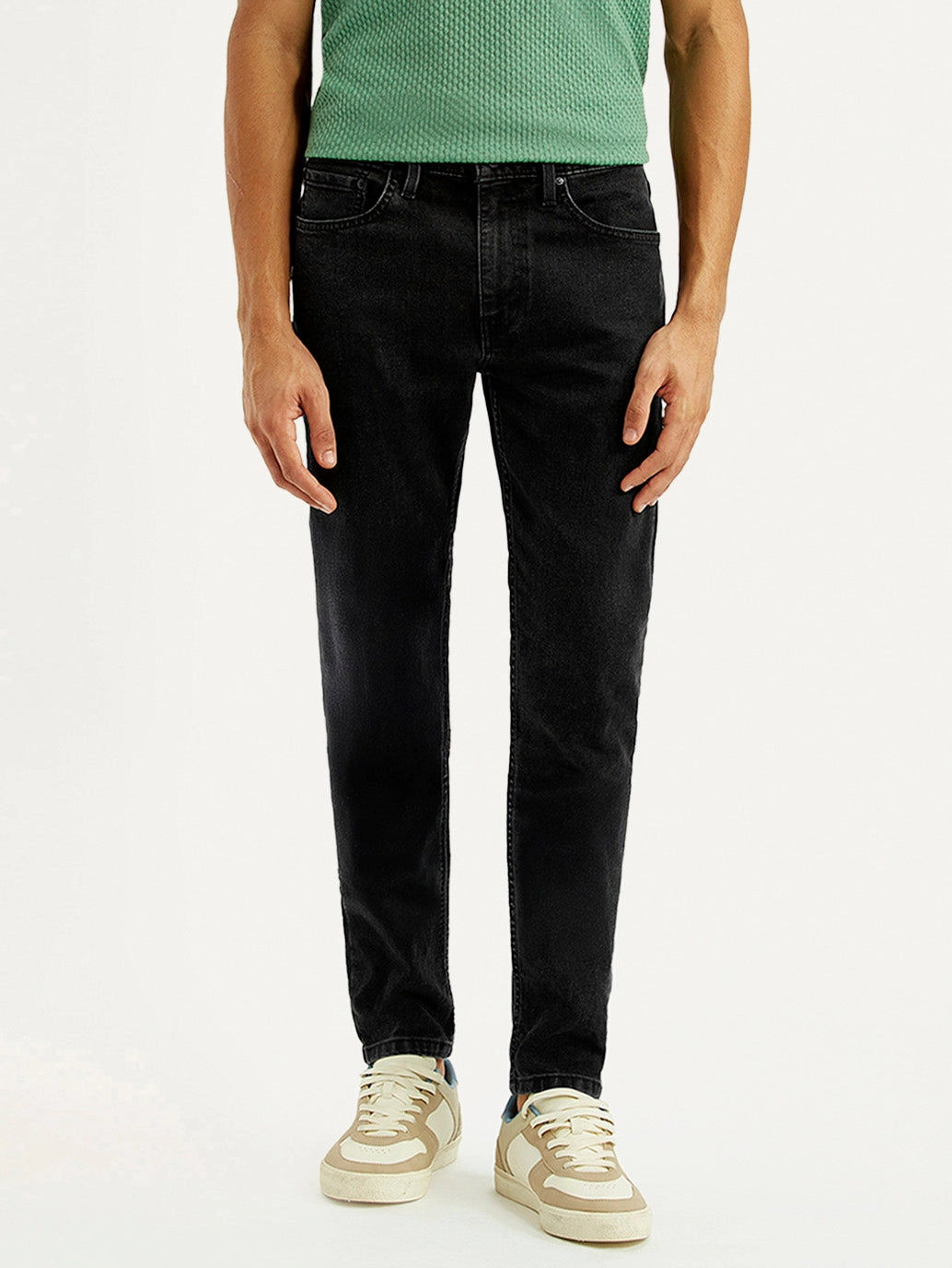City Walk Comfy Weekend Getaway Neutral Base Men's 512 Black Slim Tapered Fit Mid Rise Jeans