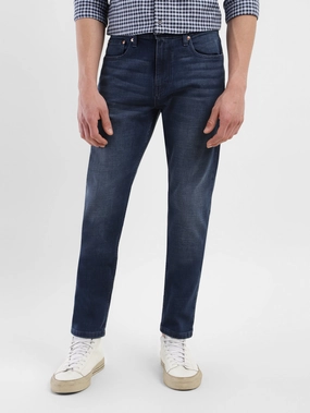 Men's 512 Blue Slim Tapered Fit Mid Rise Jeans Holiday Vibes Date Night Lightweight