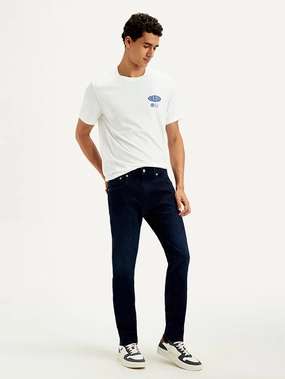 Men's 512 Dark Blue Slim Tapered Fit Mid Rise Jeans Effortless Choice