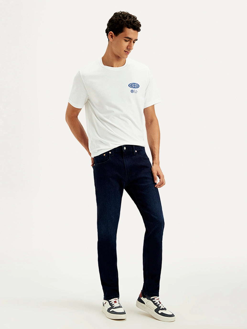 Men's 512 Dark Blue Slim Tapered Fit Mid Rise Jeans Effortless Choice