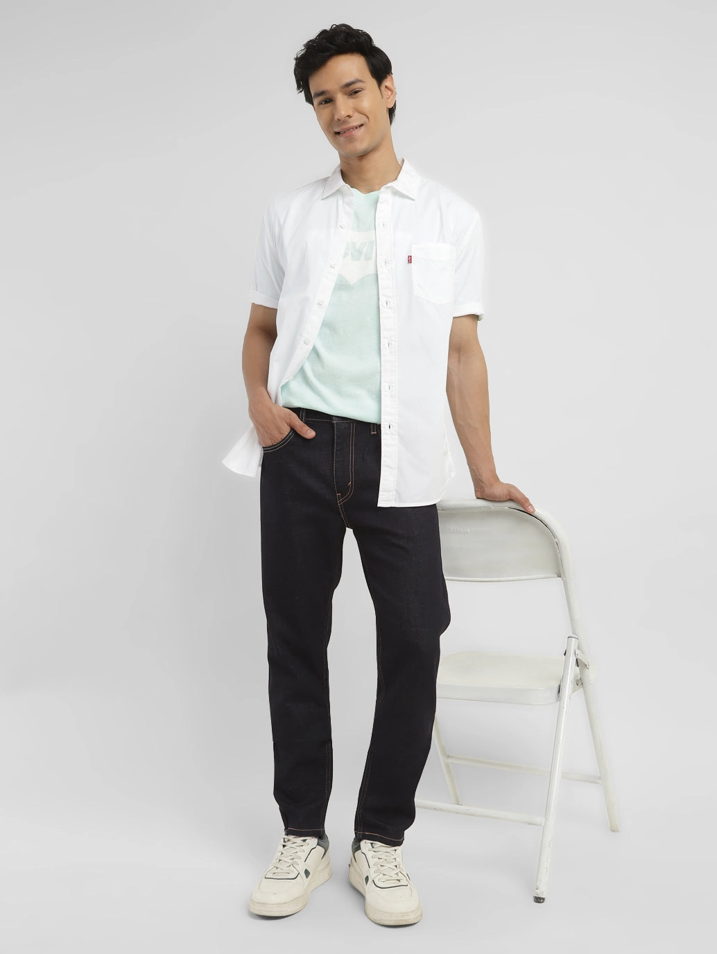 Winter Warmth Professional Wear Tapered leg Men's 512 Dark Indigo Slim Tapered Fit Mid Rise Jeans