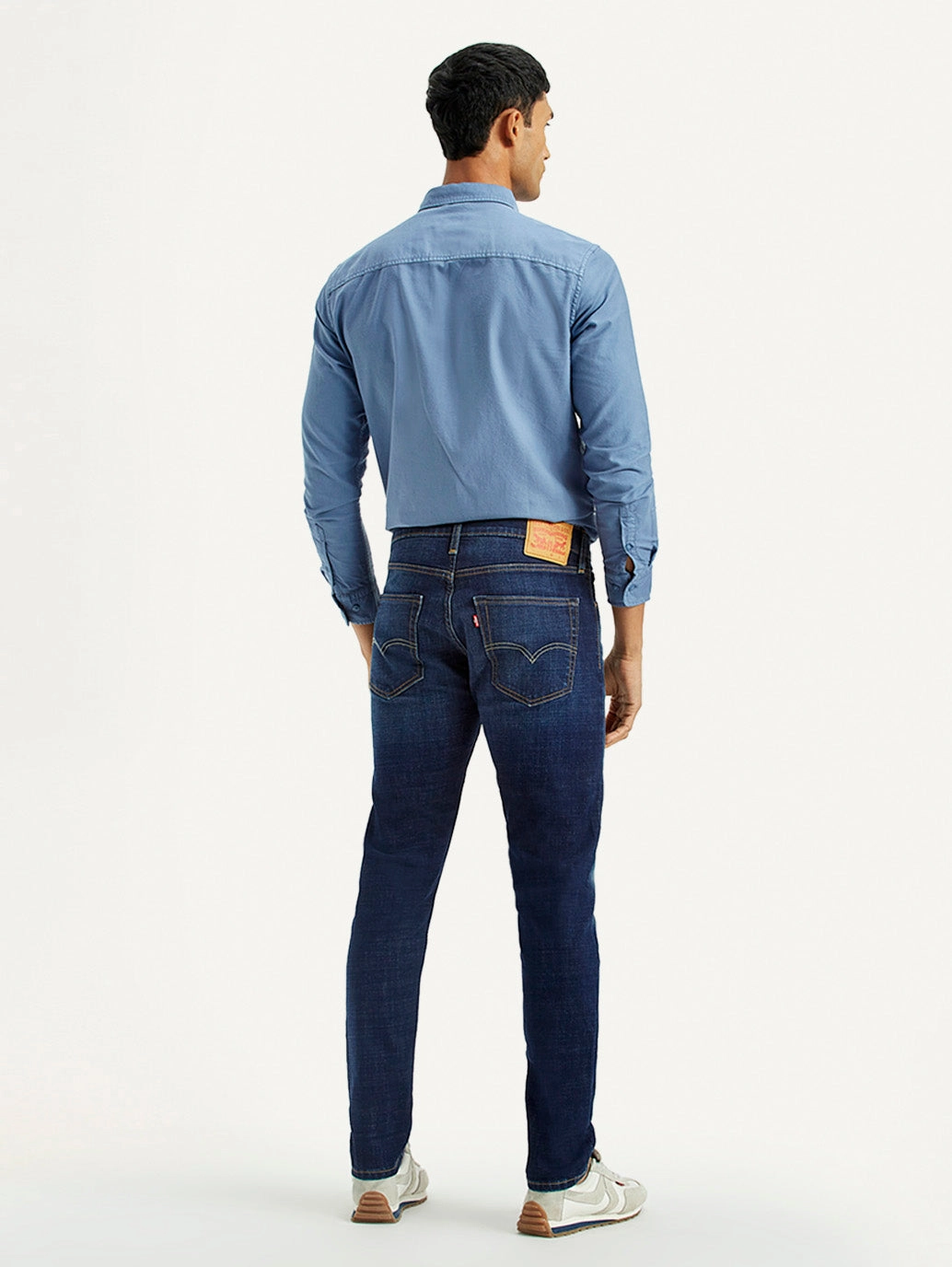 No Bulk Seam Design Smart Fit Design Men's 512 Dark Indigo Slim Tapered Fit Mid Rise Jeans