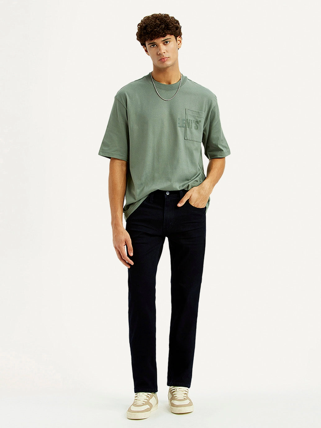 Easy Routine Chic Wear Men's 513 Dark Blue Slim Straight Fit Mid Rise Jeans